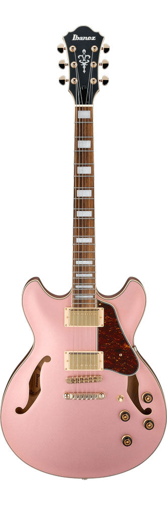 Ibanez AS73G RGF Guitarra Eléctrica Rose Gold Metallic Flat 1