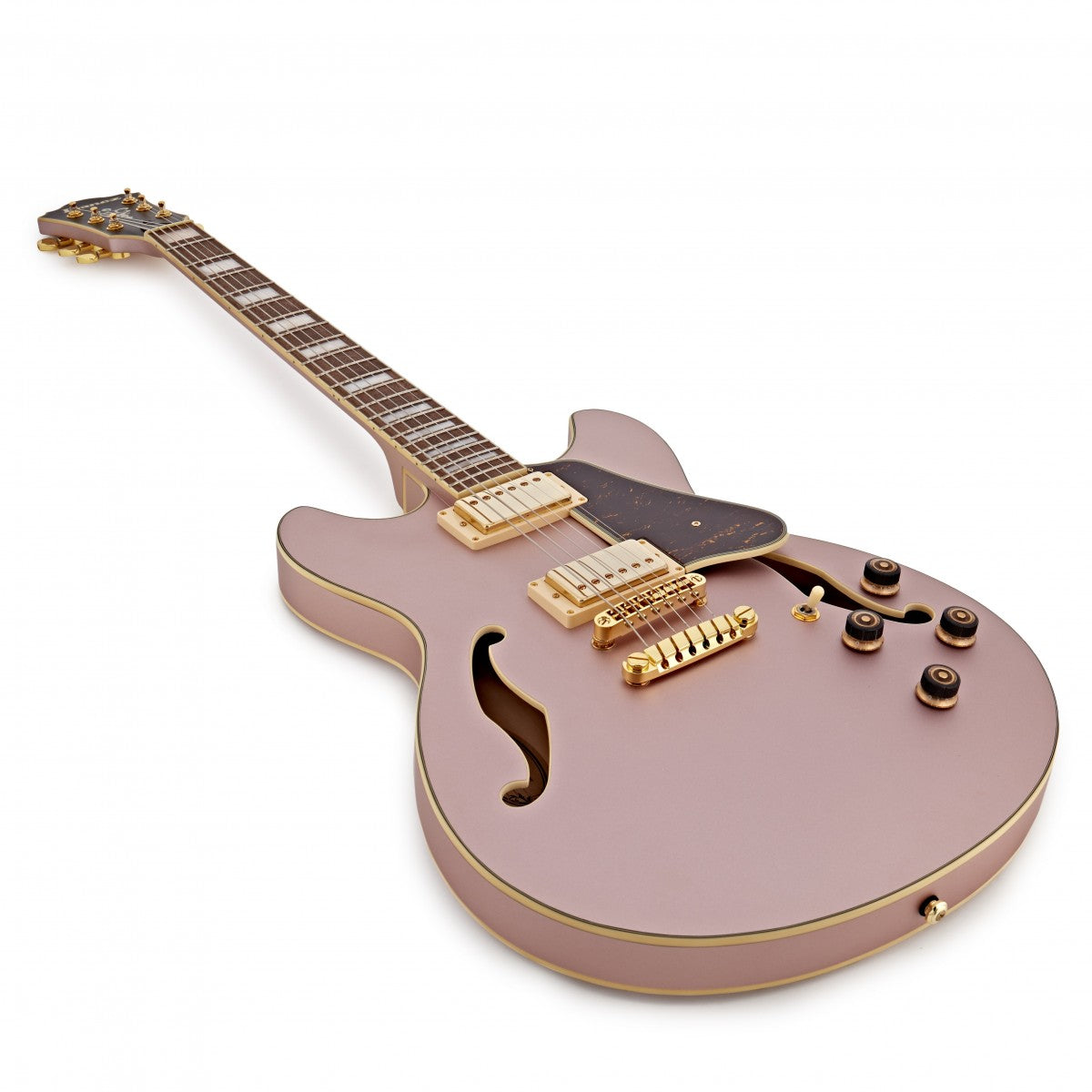 Ibanez AS73G RGF Guitarra Eléctrica Rose Gold Metallic Flat 4