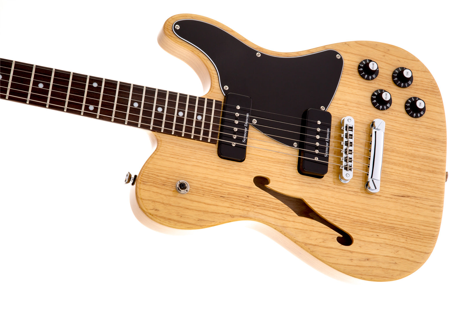 Fender JA90 Jim Adkins Telecaster Thinline IL Guitarra Eléctrica Natural 4