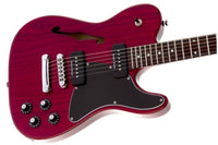 Fender JA90 Jim Adkins Telecaster Thinline IL Guitarra Eléctrica Crimson Red Transparent 3