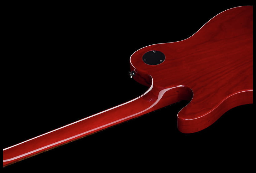 Fender JA90 Jim Adkins Telecaster Thinline IL Guitarra Eléctrica Crimson Red Transparent 17