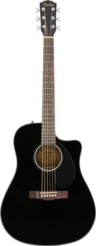 Fender CD60SCE BLK WN Guitarra Electroacústica Dreadnought Negra 1