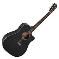 Fender CD60SCE BLK WN Guitarra Electroacústica Dreadnought Negra 7