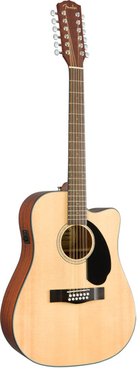 Fender CD60SCE 12 Strings WN Guitarra Electroacústica 12 Cuerdas Dreadnought Natural 2