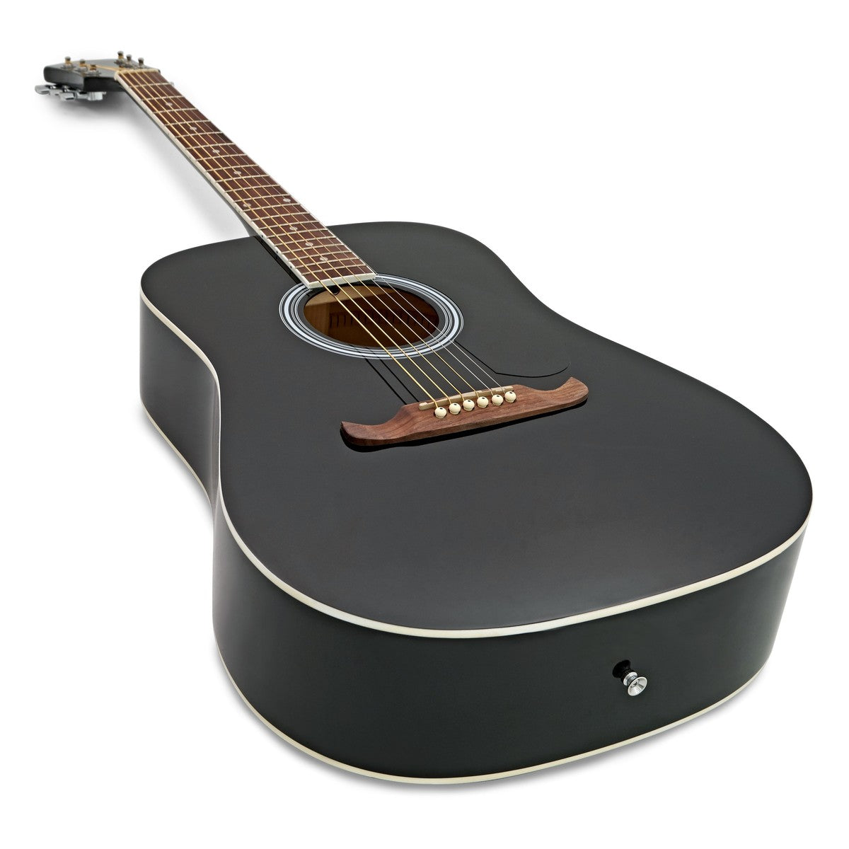 Fender FA125 BLK Guitarra Acústica Dreadnought Negra 4