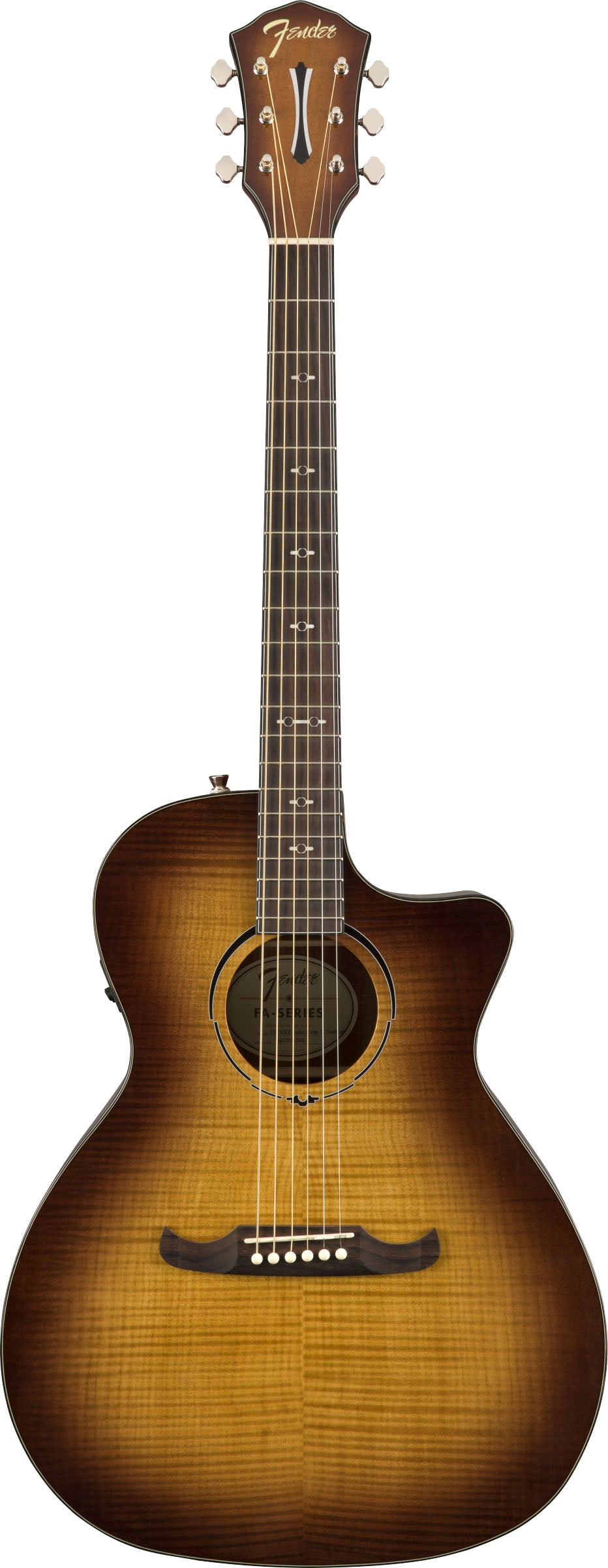 Fender FA345CE IL Guitarra Acústica Auditorio 3 Tonos Tea Burst 1