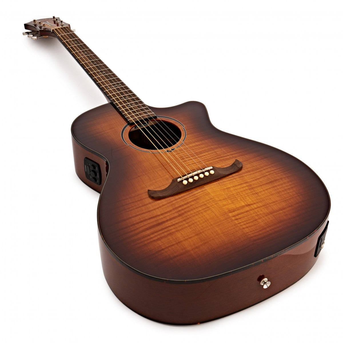 Fender FA345CE IL Guitarra Acústica Auditorio 3 Tonos Tea Burst 10