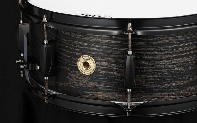 Tama WP1455BK BOW Woodworks Caja Batería Acústica 14X5.5 Black Oak WRap 2