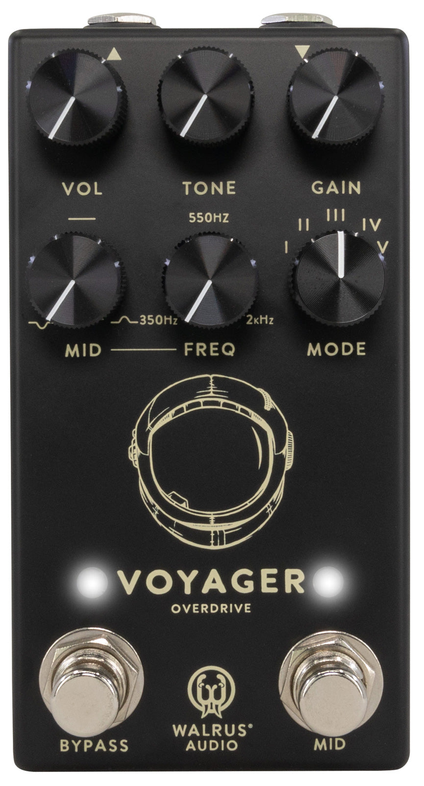 Walrus Voyager MKII BLK Pedal Preamplificador Overdrive Negro 1