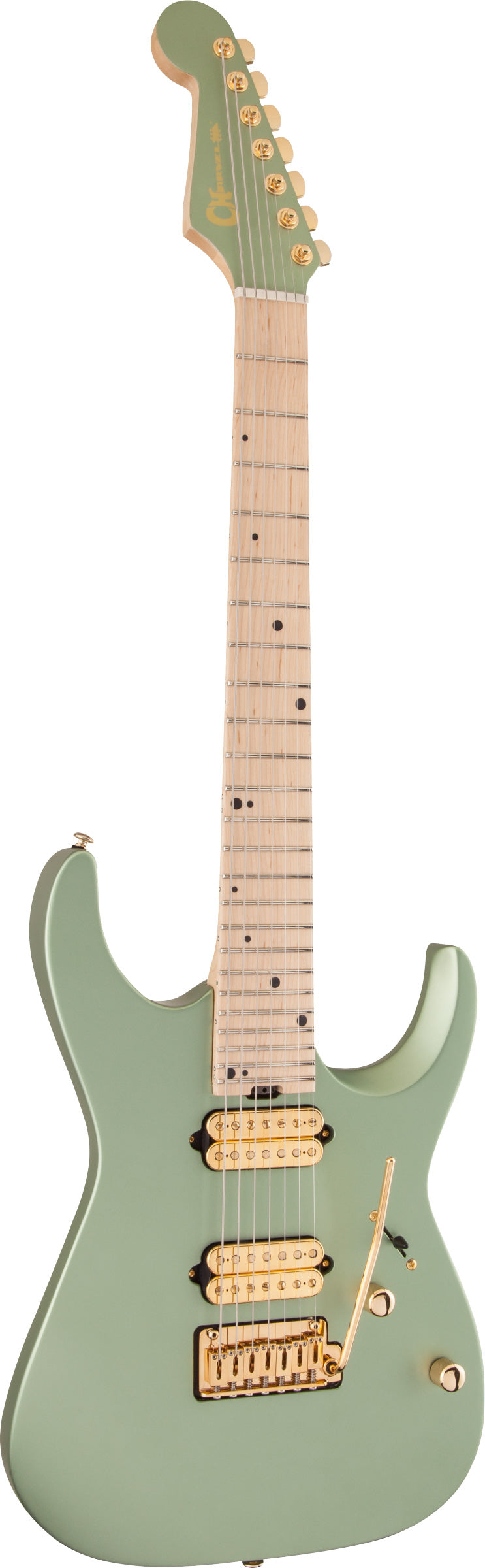 Charvel Angel Vivaldi Signature PRO MOD DK24-7 Nova MN Guitarra Eléctrica Satin Sage Green 2