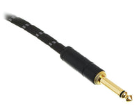 Fender 0990820090 Deluxe Cable Instrumento Recto Angulado 3 Metros Black Tweed 3