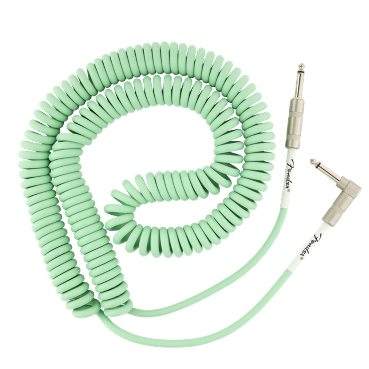 Fender 0990823007 Original Series Cable Instrumento Rizado Jack Recto Angulado 9M Surf Green 1