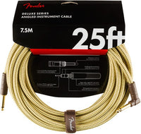 Fender 0990820078 Deluxe Cable Instrumento Recto Angulado 7.5 Metros Tweed 4