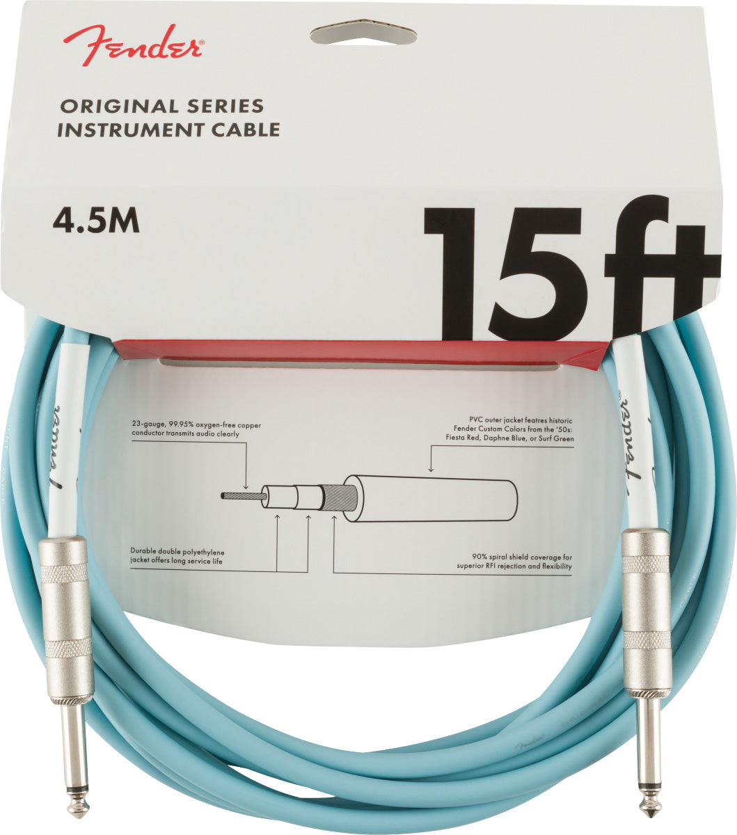 Fender 0990515003 Original Cable Instrumento 4.5 Metros Daphne Blue 3