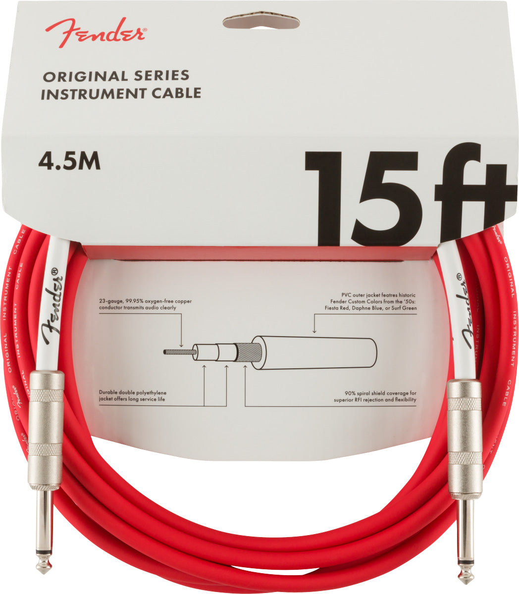 Fender 0990515010 Original Cable Instrumento 4.5 Metros Fiesta Red 3