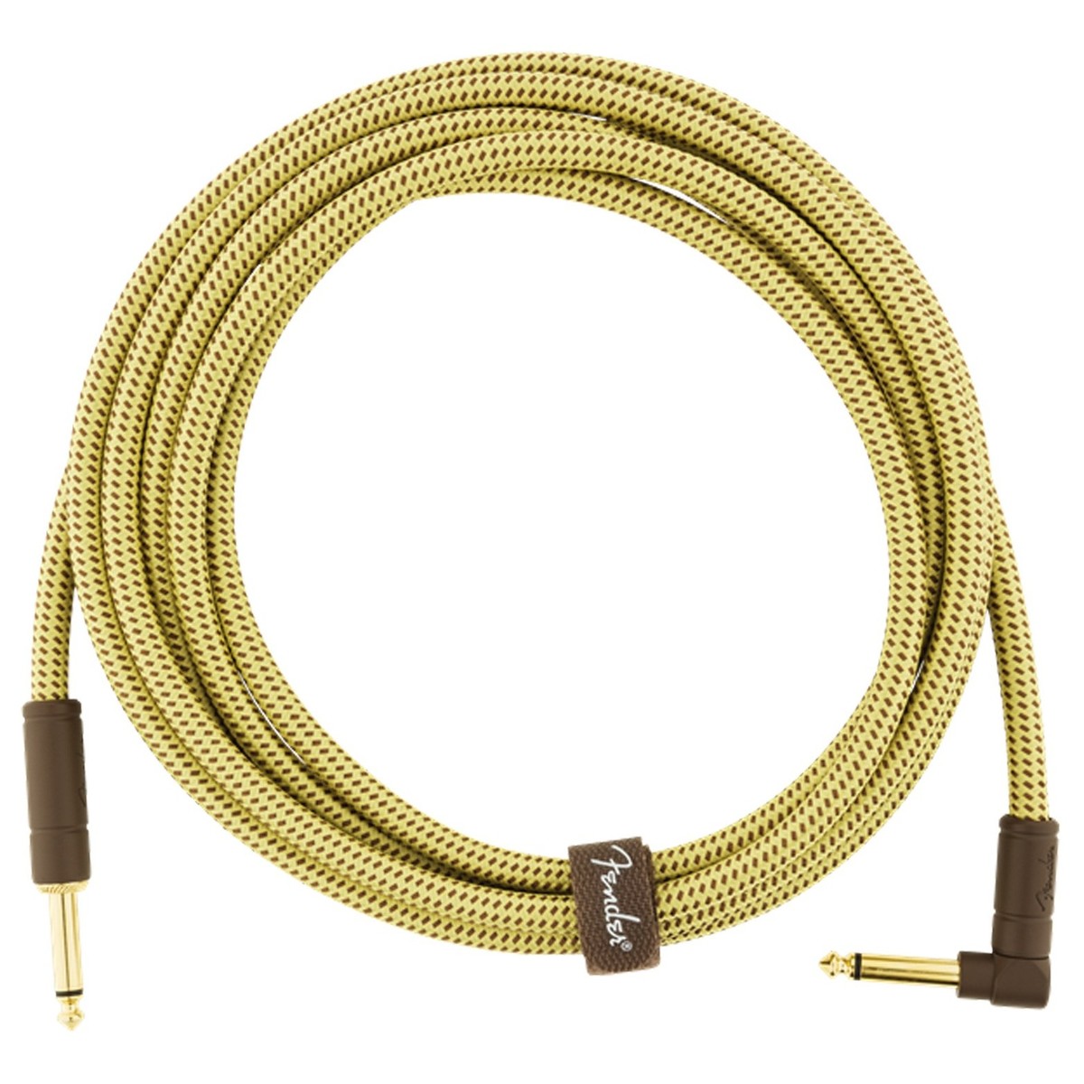 Fender 0990820091 Deluxe Cable Instrumento Recto Angulado 3 Metros Tweed 1