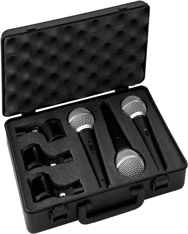 Monacor DM-3 Set Pack 3 Micrófonos Dinámicos 1