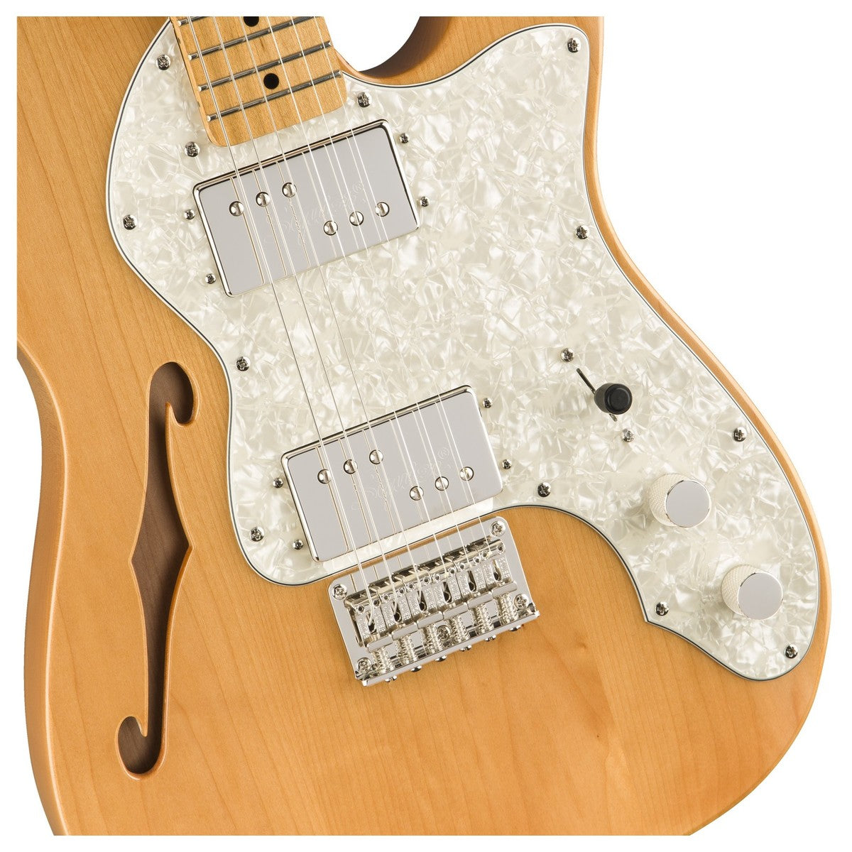 Squier Classic Vibe 70S Telecaster Thinline MN Guitarra Eléctrica Natural 4