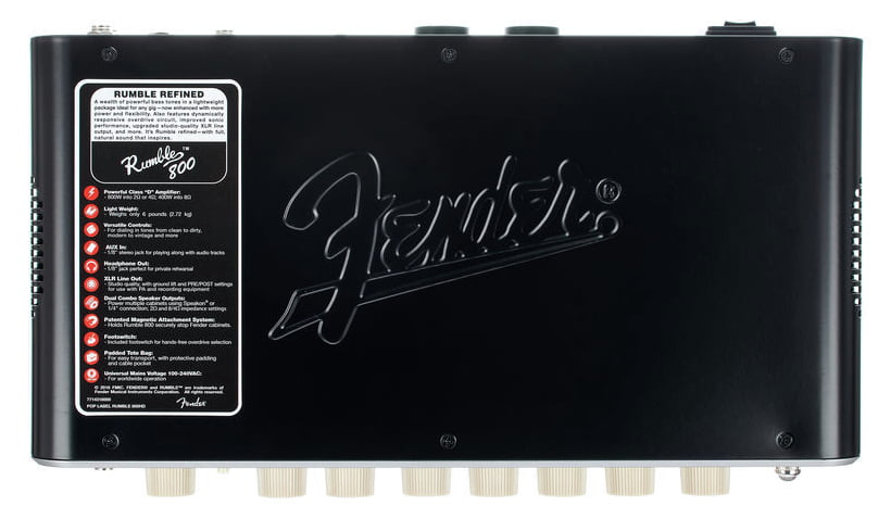 Fender Rumble 800 HD Amplificador Cabezal Bajo 11