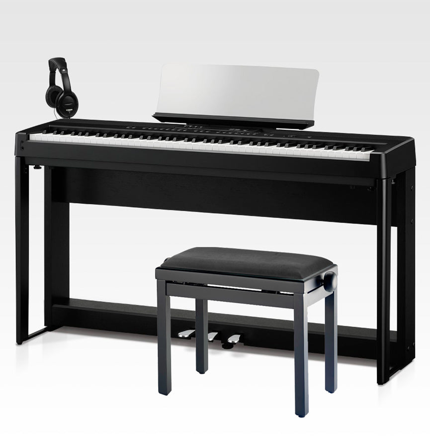 Kawai -Pack- ES920 BLK Piano Digital Negro + Soporte + Pedalera + Banqueta y Auriculares 1