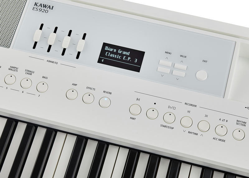 Kawai -Pack- ES920 WH Piano Digital Blanco + Soporte + Pedalera + Banqueta y Auriculares 11