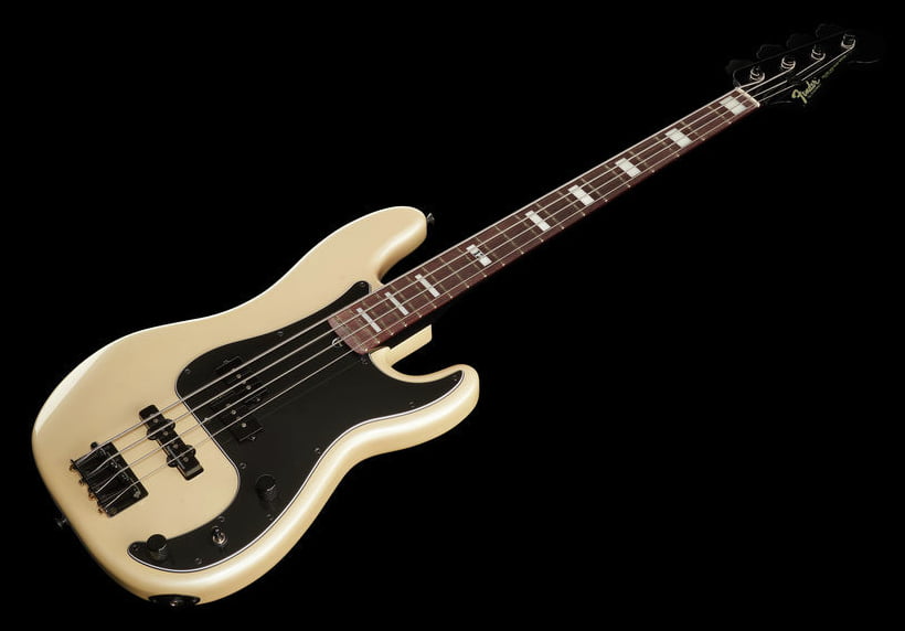 Fender Duff MCkagan Deluxe Precision Bass RW Bajo Eléctrico White Pearl 14