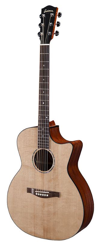 Eastman PCH1-GACE Guitarra Electroacústica Grand Auditorium Natural con Funda 1