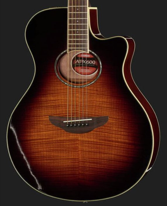 Yamaha APX 600 FM TBS Guitarra Electroacústica Tobacco Brown Sunburst 5