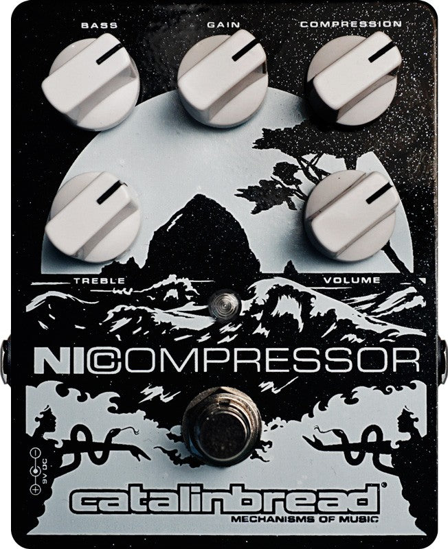 Catalinbread Nicompressor Silver on Black Pedal Compresor 1