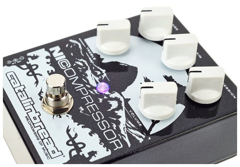 Catalinbread Nicompressor Silver on Black Pedal Compresor 2