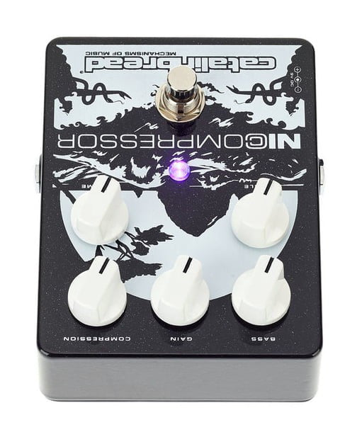 Catalinbread Nicompressor Silver on Black Pedal Compresor 4