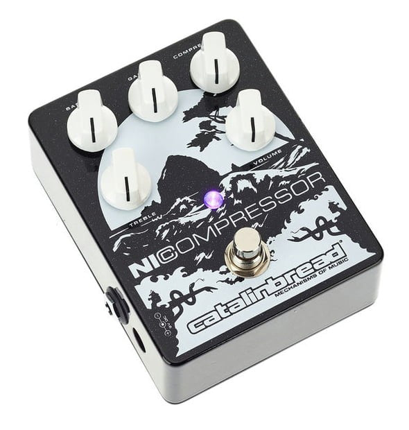 Catalinbread Nicompressor Silver on Black Pedal Compresor 7