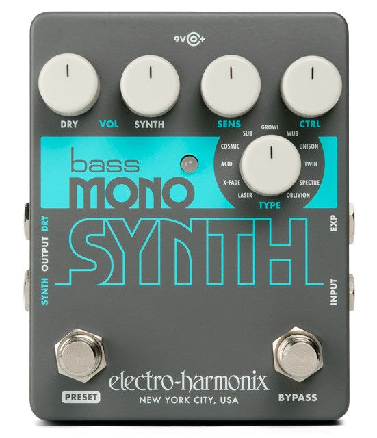 Electro Harmonix Bass Mono Synth Pedal Sintetizador Bajo 1