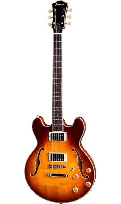 Eastman T184MX GB Thinline Guitarra Eléctrica Gold Burst 1