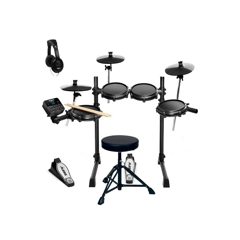 Alesis -Pack- Turbo Mesh Kit Batería Electrónica + Asiento y Auriculares 1