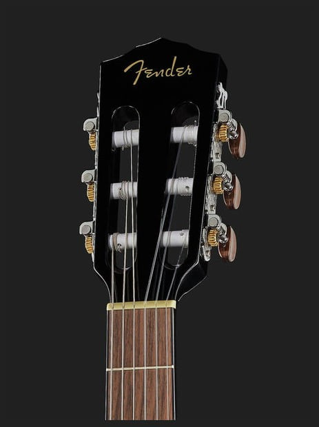 Fender CN60S BLK Guitarra Española Negra 12