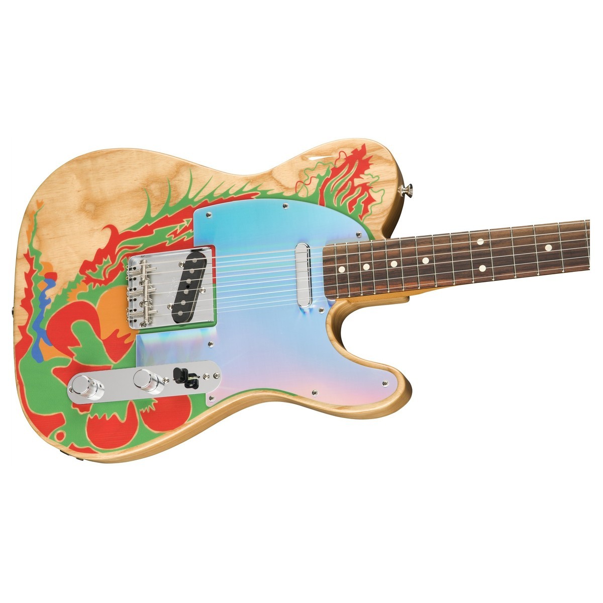 Fender Jimmy Page Telecaster RW Guitarra Eléctrica Natural Dragon 3