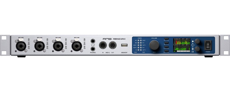 RME Fireface UFX II Interfaz de Audio USB Firewire 1