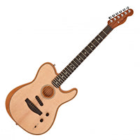 Fender American Acoustasonic Telecaster Guitarra Electroacústica Natural 7