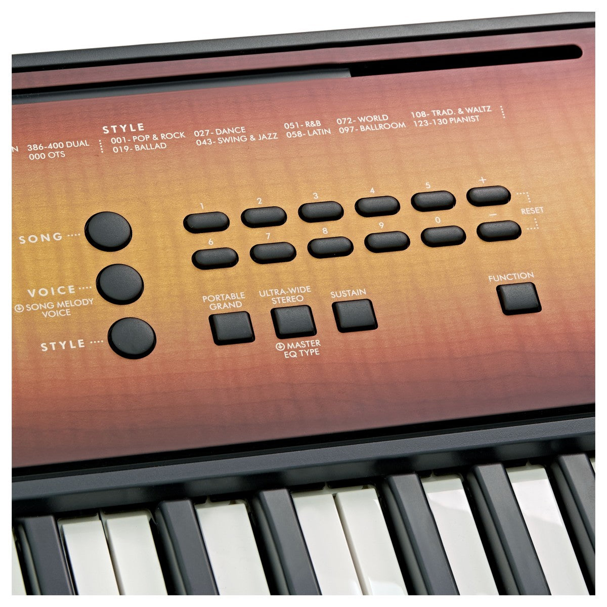 Yamaha PSR E360 MA Teclado Portátil 61 Teclas Arce 10