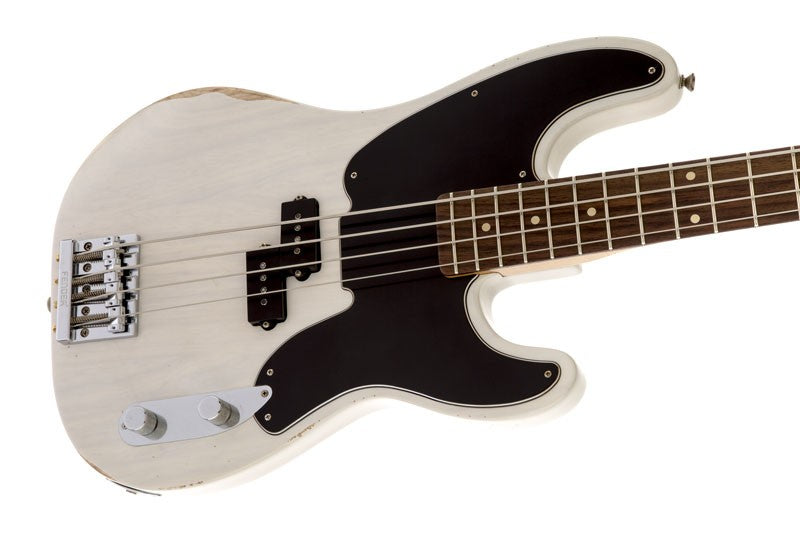 Fender Mike Dirnt Road Worn Precision Bass RW Bajo Eléctrico White Blonde 3