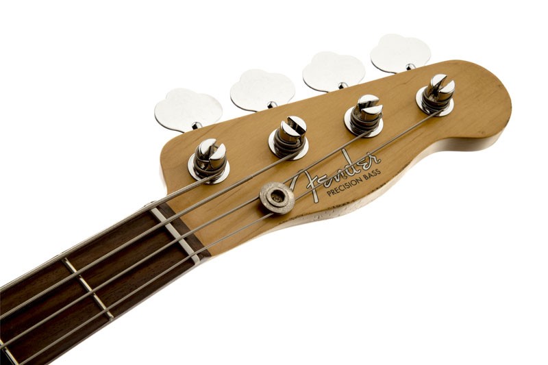 Fender Mike Dirnt Road Worn Precision Bass RW Bajo Eléctrico White Blonde 6