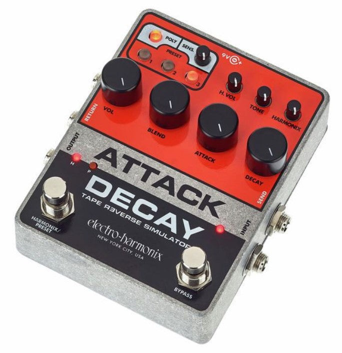 Electro Harmonix Attack Decay Tape Reverse Simulator Pedal 4