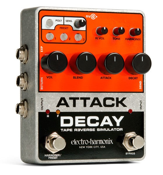 Electro Harmonix Attack Decay Tape Reverse Simulator Pedal 16