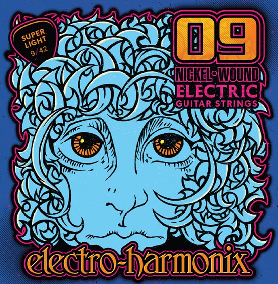 Electro Harmonix Nickel 9 Super Light Juego Cuerdas Guitarra Eléctrica 009-042 1