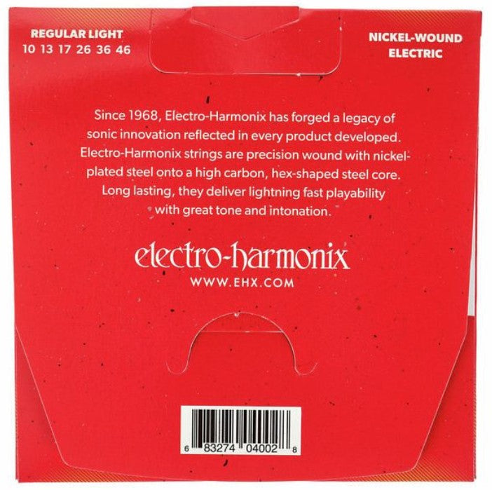 Electro Harmonix Nickel 10 Regular Light Juego Cuerdas Guitarra Eléctrica 010-046 2