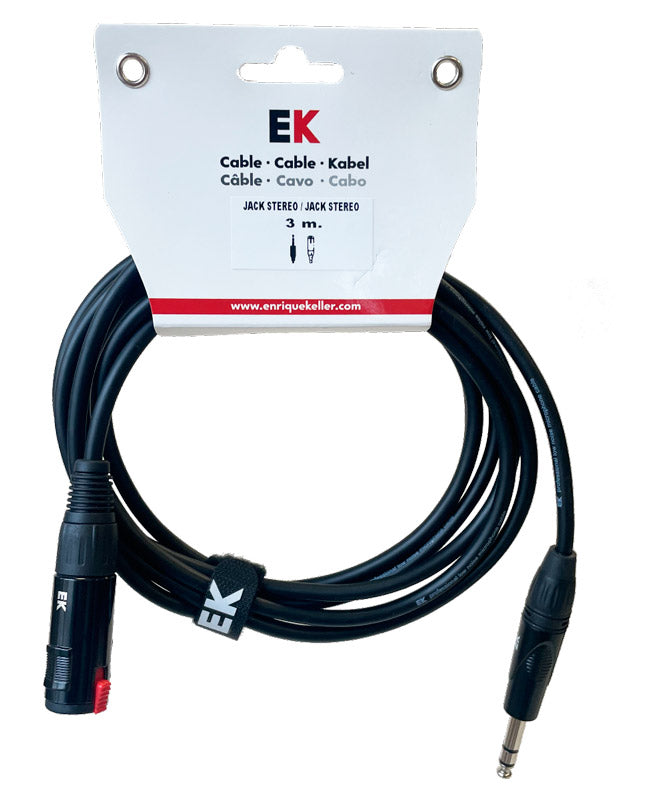 Auvisa ACEKM Cable Extensión Jack Estéreo Macho Jack Estéreo Hembra 3 Metros 1