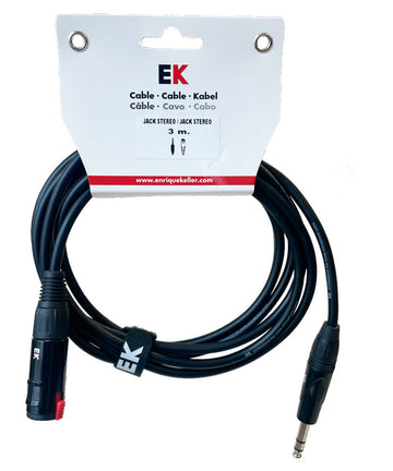 Auvisa ACEKM Cable Extensión Jack Estéreo Macho Jack Estéreo Hembra 3 Metros 1