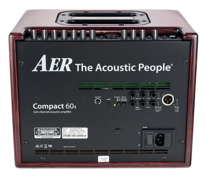 AER Compact 60 IV MHG Amplificador Guitarra Acústica Caoba 4