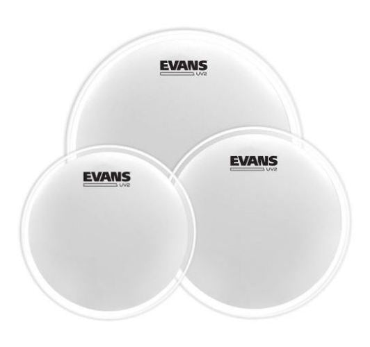 Evans ETPUV2S Standard Cure Coated Juego de Parches Batería 2